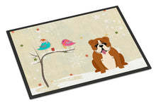 Load image into Gallery viewer, Christmas Presents between Friends English Bulldog Red White Doormat - 24x36 Decorative Floor Mat – Indoor/Outdoor Rug with Artistic Flair BB2592JMAT
