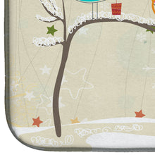 Load image into Gallery viewer, Christmas Presents between Friends English Bulldog Fawn Dish Drying Mat – Absorbent, Artistic Kitchen Essentials BB2596DDM