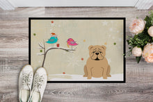 Load image into Gallery viewer, Christmas Presents between Friends English Bulldog Fawn Doormat - 24x36 Decorative Floor Mat – Indoor/Outdoor Rug with Artistic Flair BB2596JMAT
