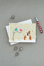 Load image into Gallery viewer, Christmas Presents between Friends English Bulldog - Fawn and White Greeting Cards -  Blank Note Cards – 8-Pack of Artist-Designed Cards with Envelopes