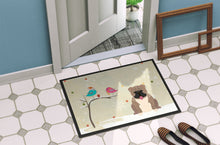 Load image into Gallery viewer, Christmas Presents between Friends English Bulldog Grey Brindle  Doormat - 24x36 Decorative Floor Mat – Indoor/Outdoor Rug with Artistic Flair BB2598JMAT