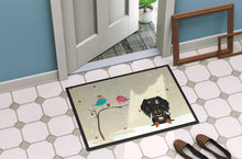 Load image into Gallery viewer, Christmas Presents between Friends Wire Haired Dachshund Dapple Doormat - 24x36 Decorative Floor Mat – Indoor/Outdoor Rug with Artistic Flair BB2600JMAT