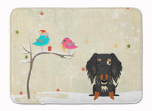 Load image into Gallery viewer, Christmas Presents between Friends Wire Haired Dachshund Dapple Machine Washable Memory Foam Mat BB2600RUG