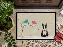 Load image into Gallery viewer, Christmas Presents between Friends Bull Terrier Black White Doormat - 24x36 Decorative Floor Mat – Indoor/Outdoor Rug with Artistic Flair BB2605JMAT