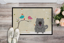 Load image into Gallery viewer, Christmas Presents between Friends Chow Chow Blue Doormat - 24x36 Decorative Floor Mat – Indoor/Outdoor Rug with Artistic Flair BB2611JMAT