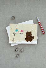 Load image into Gallery viewer, Christmas Presents between Friends Chow Chow - Chocolate Greeting Cards -  Blank Note Cards – 8-Pack of Artist-Designed Cards with Envelopes