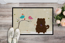 Load image into Gallery viewer, Christmas Presents between Friends Chow Chow Chocolate Doormat - 24x36 Decorative Floor Mat – Indoor/Outdoor Rug with Artistic Flair BB2613JMAT