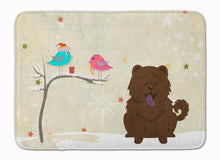 Load image into Gallery viewer, Christmas Presents between Friends Chow Chow Chocolate Machine Washable Memory Foam Mat BB2613RUG