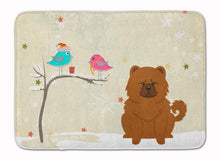 Load image into Gallery viewer, Christmas Presents between Friends Chow Chow Red Machine Washable Memory Foam Mat BB2614RUG