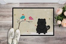 Load image into Gallery viewer, Christmas Presents between Friends Chow Chow Black Doormat - 24x36 Decorative Floor Mat – Indoor/Outdoor Rug with Artistic Flair BB2615JMAT