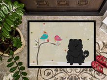 Load image into Gallery viewer, Christmas Presents between Friends Chow Chow Black Doormat - 24x36 Decorative Floor Mat – Indoor/Outdoor Rug with Artistic Flair BB2615JMAT
