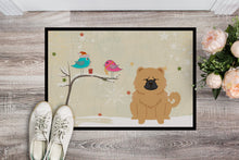 Load image into Gallery viewer, Christmas Presents between Friends Chow Chow Cream Doormat - 24x36 Decorative Floor Mat – Indoor/Outdoor Rug with Artistic Flair BB2616JMAT