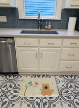 Load image into Gallery viewer, Christmas Presents between Friends Chow Chow Cream Machine Washable Memory Foam Mat BB2616RUG