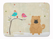 Load image into Gallery viewer, Christmas Presents between Friends Chow Chow Cream Machine Washable Memory Foam Mat BB2616RUG