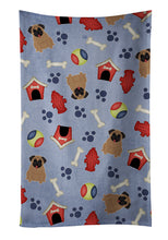 Load image into Gallery viewer, Dog House Collection Pug Brown Kitchen Towel – Artistic Dish Towel for Everyday Use BB2618KTWL