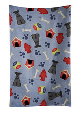 Load image into Gallery viewer, Dog House Collection Miniature Schanuzer Black Kitchen Towel – Artistic Dish Towel for Everyday Use BB2664KTWL