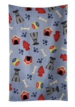 Load image into Gallery viewer, Dog House Collection Miniature Schanuzer Black Silver Kitchen Towel – Artistic Dish Towel for Everyday Use BB2665KTWL