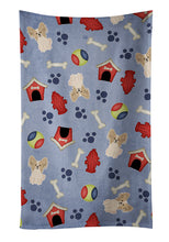 Load image into Gallery viewer, Dog House Collection Papillon Sable White Kitchen Towel – Artistic Dish Towel for Everyday Use BB2690KTWL