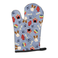 Load image into Gallery viewer, Dog House Collection Papillon Red White Oven Mitt BB2691OVMT
