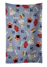 Load image into Gallery viewer, Dog House Collection Shih Tzu Silver White Kitchen Towel – Artistic Dish Towel for Everyday Use BB2698KTWL