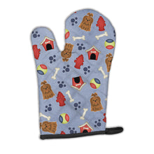 Load image into Gallery viewer, Dog House Collection Shih Tzu Silver Chocolate Oven Mitt BB2699OVMT