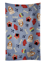 Load image into Gallery viewer, Dog House Collection Shih Tzu Red White Kitchen Towel – Artistic Dish Towel for Everyday Use BB2700KTWL