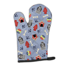 Load image into Gallery viewer, Dog House Collection Shih Tzu Black Silver Oven Mitt BB2702OVMT