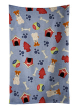 Load image into Gallery viewer, Dog House Collection Wire Fox Terrier Kitchen Towel – Artistic Dish Towel for Everyday Use BB2714KTWL