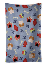 Load image into Gallery viewer, Dog House Collection Pekingnese Red White Kitchen Towel – Artistic Dish Towel for Everyday Use BB2716KTWL