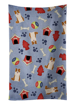 Load image into Gallery viewer, Dog House Collection Border Collie Red White Kitchen Towel – Artistic Dish Towel for Everyday Use BB2732KTWL