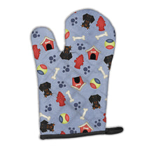Load image into Gallery viewer, Dog House Collection Wire Haired Dachshund Black Tan Oven Mitt BB2740OVMT