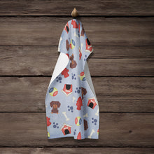 Load image into Gallery viewer, Dog House Collection Dachshund Chocolate Kitchen Towel – Artistic Dish Towel for Everyday Use BB2744KTWL