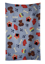 Load image into Gallery viewer, Dog House Collection Dachshund Chocolate Kitchen Towel – Artistic Dish Towel for Everyday Use BB2744KTWL