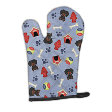 Load image into Gallery viewer, Dog House Collection Dachshund Black Tan Oven Mitt BB2745OVMT