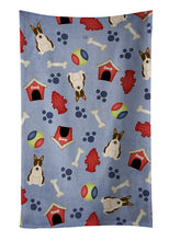 Load image into Gallery viewer, Dog House Collection Bull Terrier Dark Brindle Kitchen Towel – Artistic Dish Towel for Everyday Use BB2749KTWL