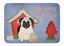 Load image into Gallery viewer, Dog House Collection Pug Cream Machine Washable Memory Foam Mat BB2758RUG