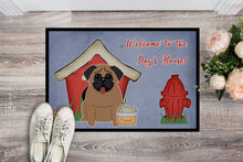 Load image into Gallery viewer, Dog House Collection Pug Brown Doormat - 24x36 Decorative Floor Mat – Indoor/Outdoor Rug with Artistic Flair BB2759JMAT