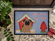 Load image into Gallery viewer, Dog House Collection Pug Brown Doormat - 24x36 Decorative Floor Mat – Indoor/Outdoor Rug with Artistic Flair BB2759JMAT