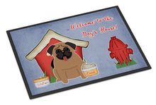 Load image into Gallery viewer, Dog House Collection Pug Brown Doormat - 24x36 Decorative Floor Mat – Indoor/Outdoor Rug with Artistic Flair BB2759JMAT