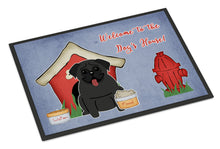 Load image into Gallery viewer, Dog House Collection Pug Black Doormat - 24x36 Decorative Floor Mat – Indoor/Outdoor Rug with Artistic Flair BB2760JMAT