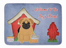 Load image into Gallery viewer, Dog House Collection Pug Brown Machine Washable Memory Foam Mat BB2761RUG