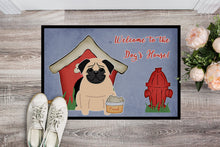Load image into Gallery viewer, Dog House Collection Pug Fawn Doormat - 24x36 Decorative Floor Mat – Indoor/Outdoor Rug with Artistic Flair BB2762JMAT