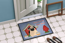 Load image into Gallery viewer, Dog House Collection Pug Fawn Doormat - 24x36 Decorative Floor Mat – Indoor/Outdoor Rug with Artistic Flair BB2762JMAT