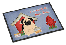 Load image into Gallery viewer, Dog House Collection Pug Fawn Doormat - 24x36 Decorative Floor Mat – Indoor/Outdoor Rug with Artistic Flair BB2762JMAT