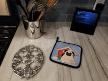 Load image into Gallery viewer, Dog House Collection Pug Fawn Pot Holders - Set of 2 - Heat-Resistant Kitchen Essentials BB2762PTHD