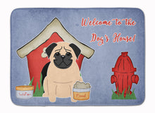 Load image into Gallery viewer, Dog House Collection Pug Fawn Machine Washable Memory Foam Mat BB2762RUG