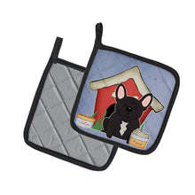 Load image into Gallery viewer, Dog House Collection French Bulldog Brindle Pot Holders - Set of 2 - Heat-Resistant Kitchen Essentials BB2763PTHD