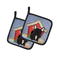 Load image into Gallery viewer, Dog House Collection French Bulldog Brindle Pot Holders - Set of 2 - Heat-Resistant Kitchen Essentials BB2763PTHD