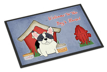 Load image into Gallery viewer, Dog House Collection French Bulldog Piebald Doormat - 24x36 Decorative Floor Mat – Indoor/Outdoor Rug with Artistic Flair BB2765JMAT