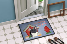Load image into Gallery viewer, Dog House Collection French Bulldog Black White Doormat - 24x36 Decorative Floor Mat – Indoor/Outdoor Rug with Artistic Flair BB2766JMAT